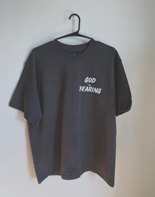 God Fearing Oversized T-Shirt - Gray